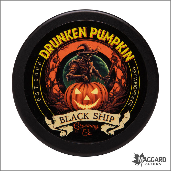Black Ship Grooming Co. Drunken Pumpkin Tallow Shaving Soap, 4oz - Limited Release
