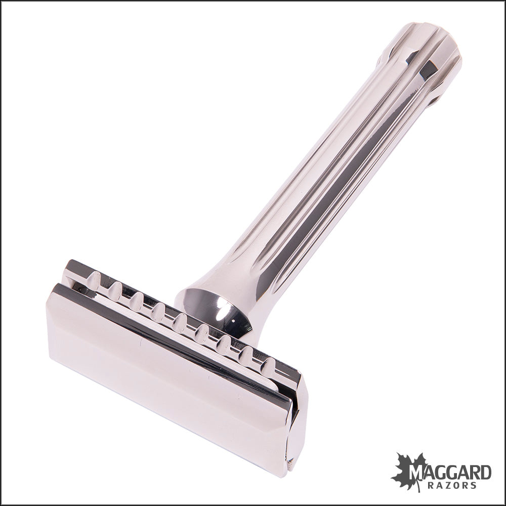 Magnum Razor Handle Blackland Razors Blackbird Stainless Steel Closed Comb DE Safety Razor ...