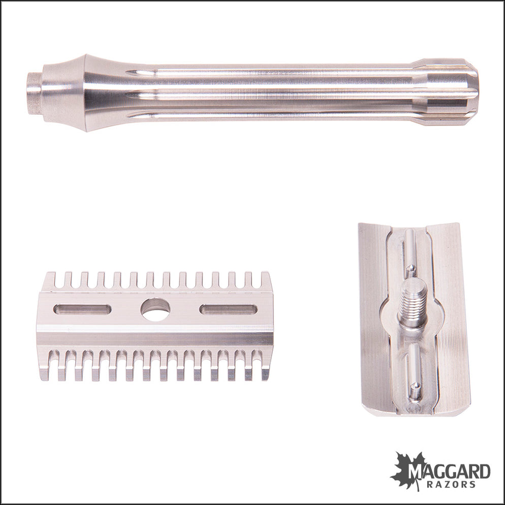 Blackland Razors Blackbird Stainless Steel Open Comb DE Safety Razor w ...