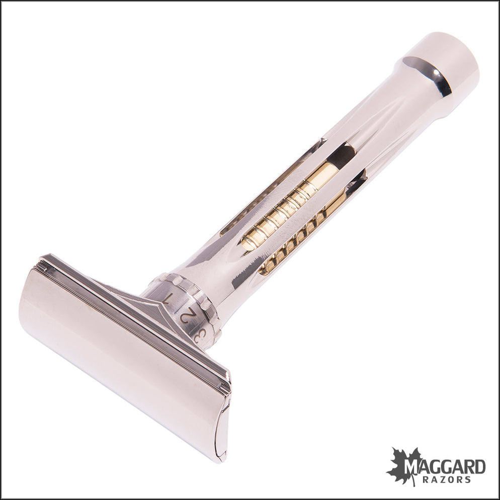 Blackland Razors Osprey Titanium Closed Comb DE Safety Razor with 85mm ...