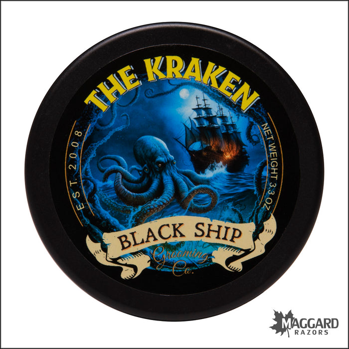 Black Ship Grooming Co. The Kraken Shaving Soap, 3.3oz