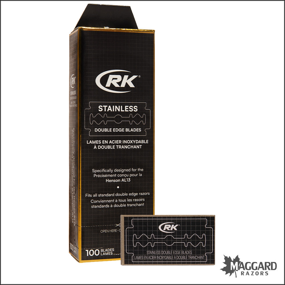 RK Shaving Stainless DE Safety Razor Blades — Maggard Razors