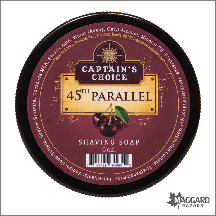 Captain's Choice 45th Parallel Artisan Shaving Soap, 5oz