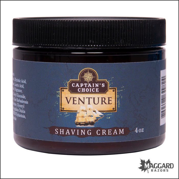 Captain's Choice Venture Artisan Shaving Cream, 4oz