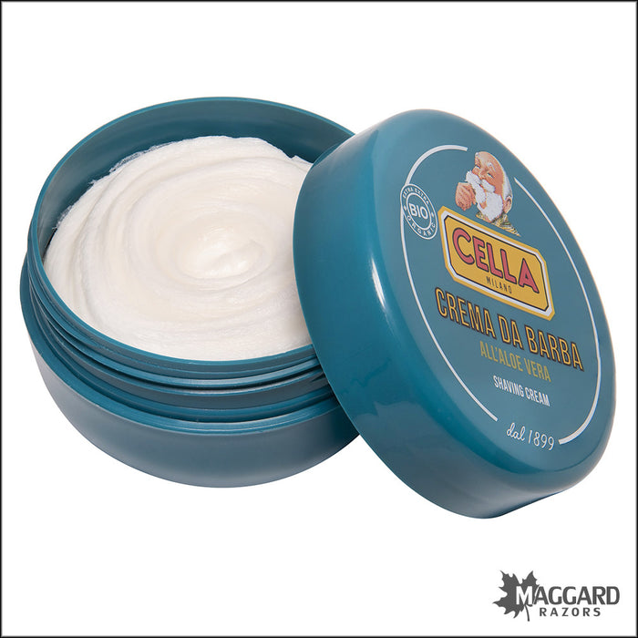 aloe vera for shaving Cella Milano Bio Organic Aloe Vera Shaving Cream, 150ml — Maggard Razors