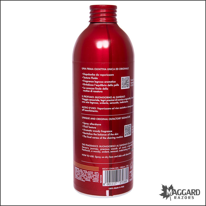 Cella Milano Buongiorno Al Sandalo Professionale Aftershave Splash, 500ml