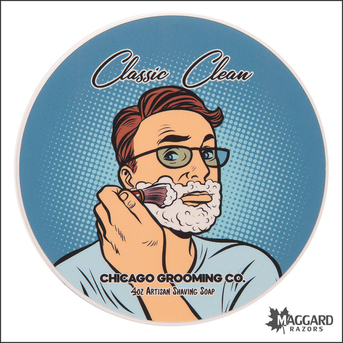 Chicago Grooming Co. Classic Clean Artisan Shaving Soap, 4oz