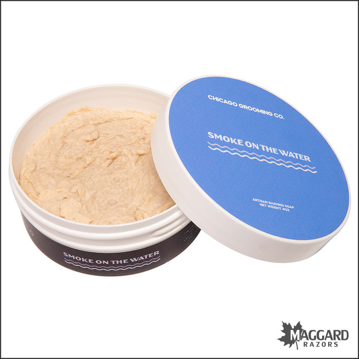 Chicago Grooming Co. Smoke on the Water Artisan Shaving Soap, 4oz