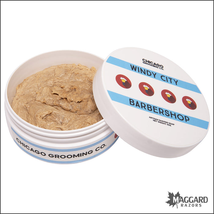 Chicago Grooming Co. Windy City Barbershop Artisan Shaving Soap, 4oz
