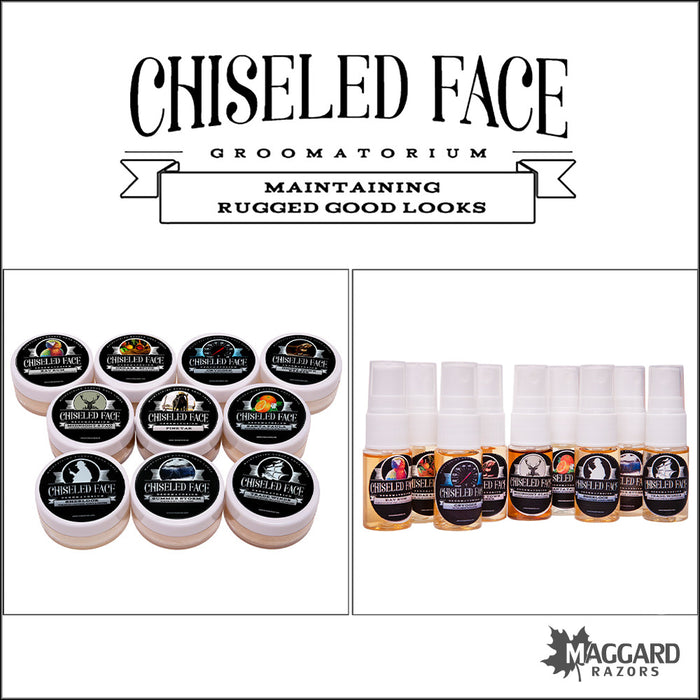 Chiseled Face Artisan Shaving Soap and Aftershave Samples