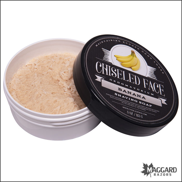 Chiseled Face Banana Tallow Shaving Soap, 4oz - Limited Edition