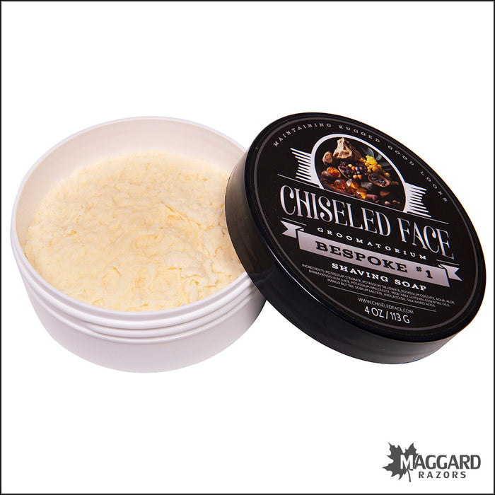 Chiseled Face Bespoke #1 Tallow Shaving Soap, 4oz