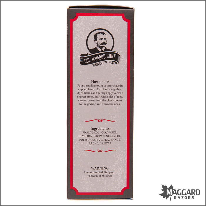 Col. Conk Bay Rum Aftershave Cologne Splash, 4oz