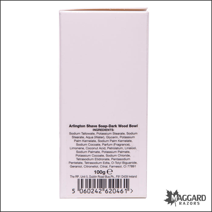 D.R. Harris Arlington Shaving Soap in Mahogany Finished Wood Bowl, 100g
