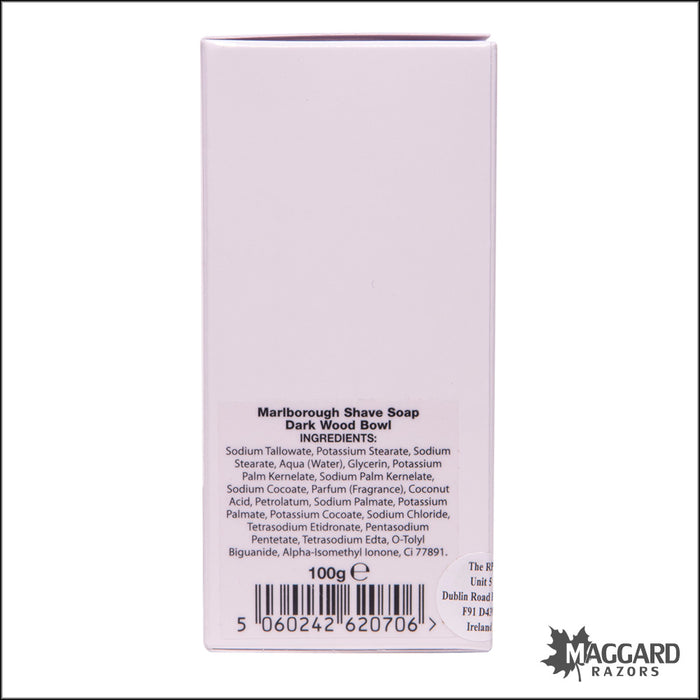 D.R. Harris Marlborough Shaving Soap in Mahogany Finished Wood Bowl, 100g