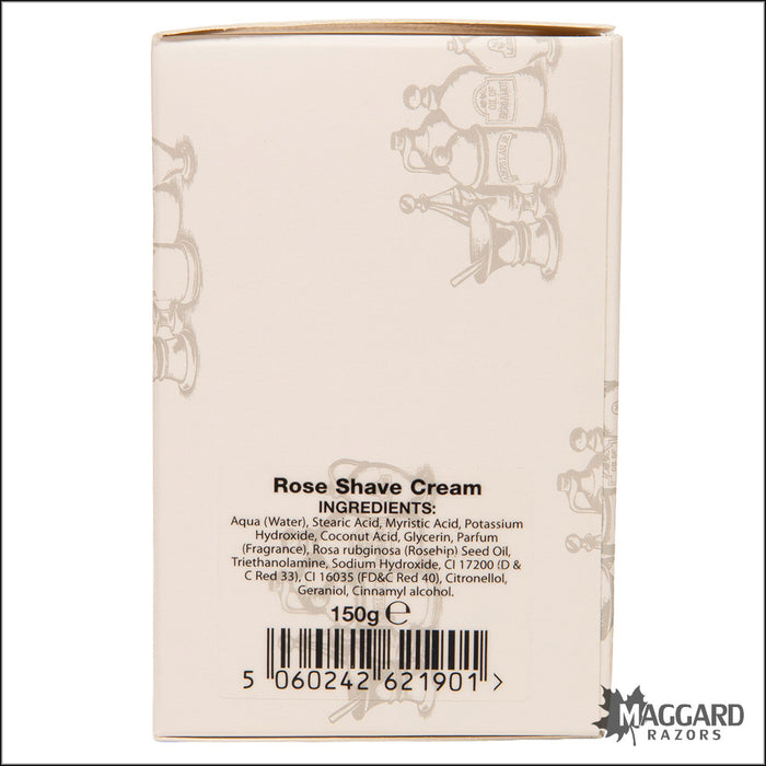 D.R. Harris Rose Shaving Cream in Bowl, 150g