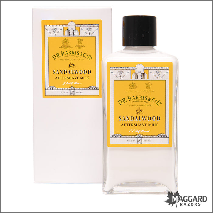 D.R. Harris Sandalwood Aftershave Milk, 100ml - Alcohol Free
