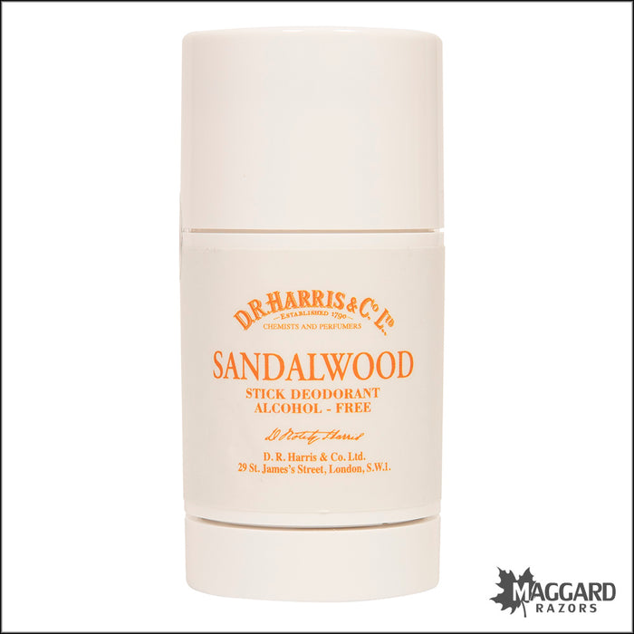 D.R. Harris Sandalwood Stick Deodorant, 75g - Alcohol Free