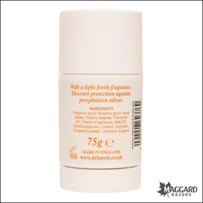 D.R. Harris Sandalwood Stick Deodorant, 75g - Alcohol Free