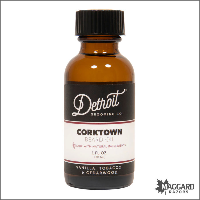 Detroit Grooming Co. Corktown Grooming and Beard Oil, 1oz