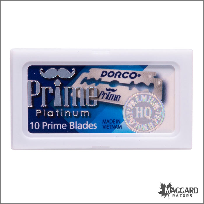 Dorco Prime Platinum Double Edge Blades, 10 Blades