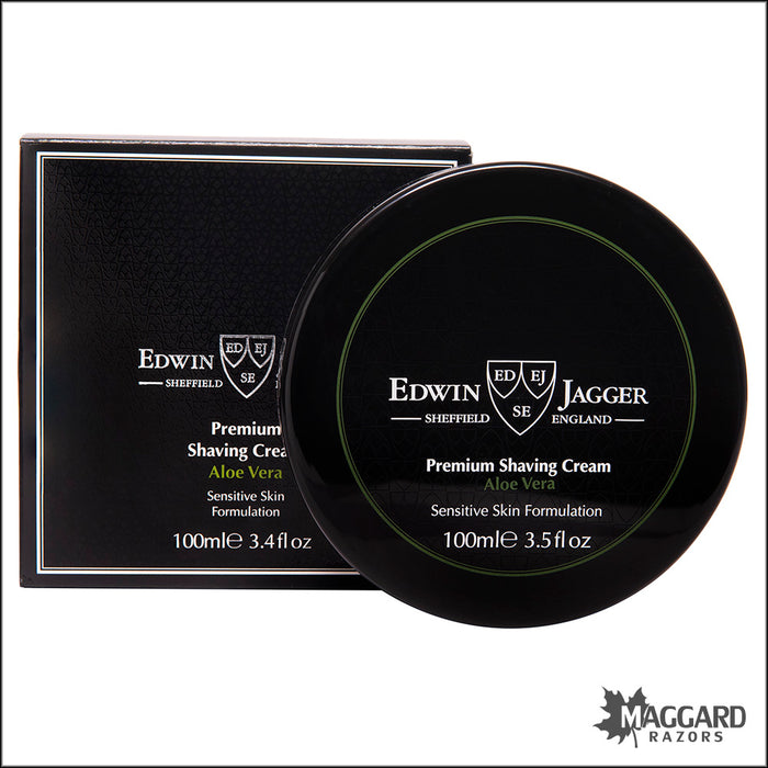 Edwin Jagger Aloe Vera Shave Cream Tub, 100ml