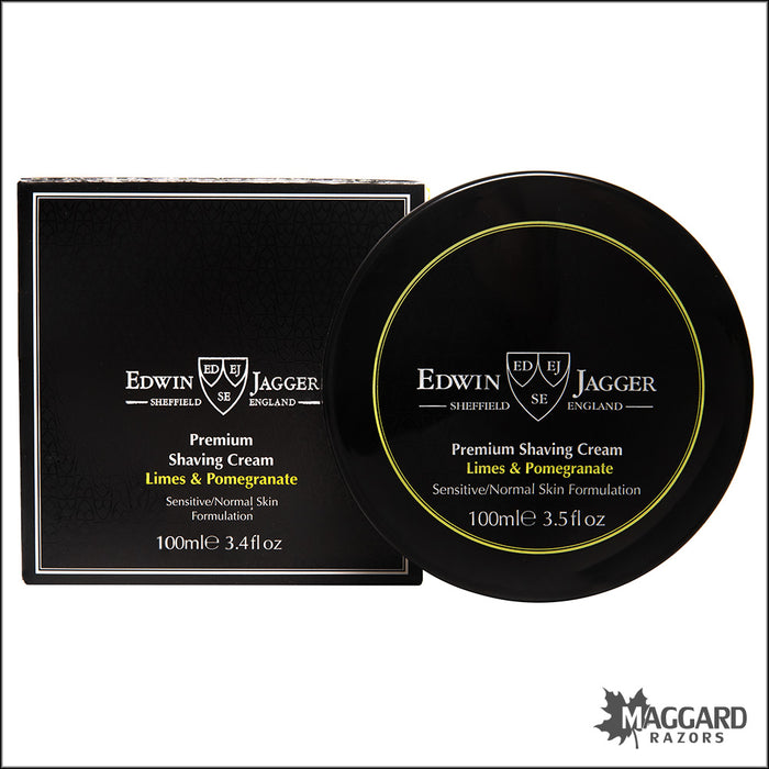 Edwin Jagger Limes and Pomegranate Shave Cream, 100ml