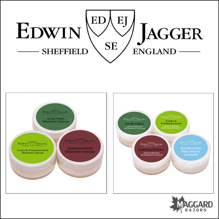 Edwin Jagger Shaving Cream and Aftershave Samples