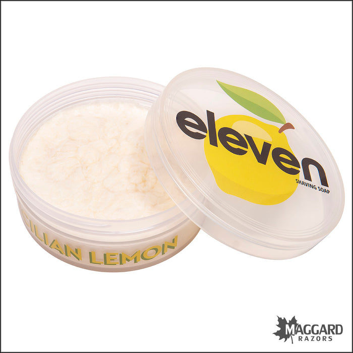 Eleven Shaving Sicilian Lemon Artisan Shaving Soap with Tallow, 4oz - Julien Base