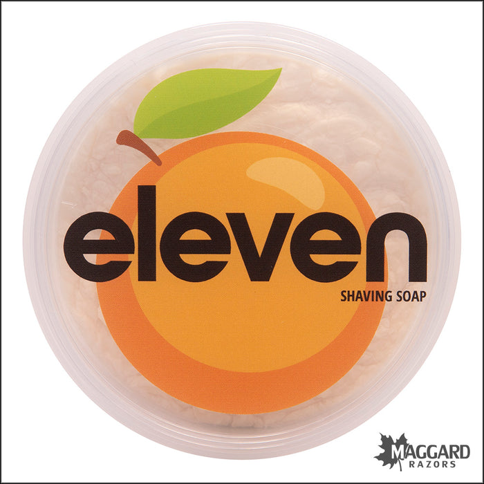 Eleven Shaving Organic Sweet Orange Artisan Shaving Soap with Tallow, 4oz - Julien Base