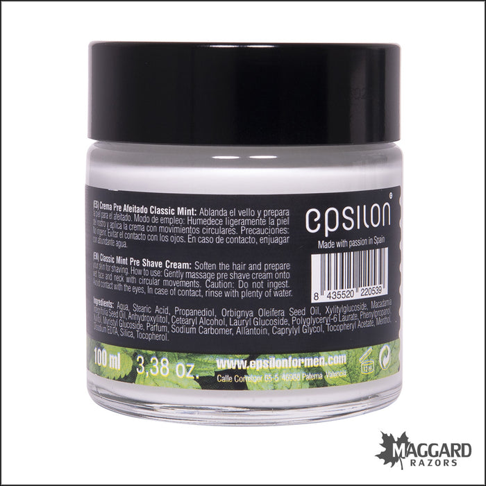 Epsilon 04 Classic Mint Pre Shave Cream, 100ml