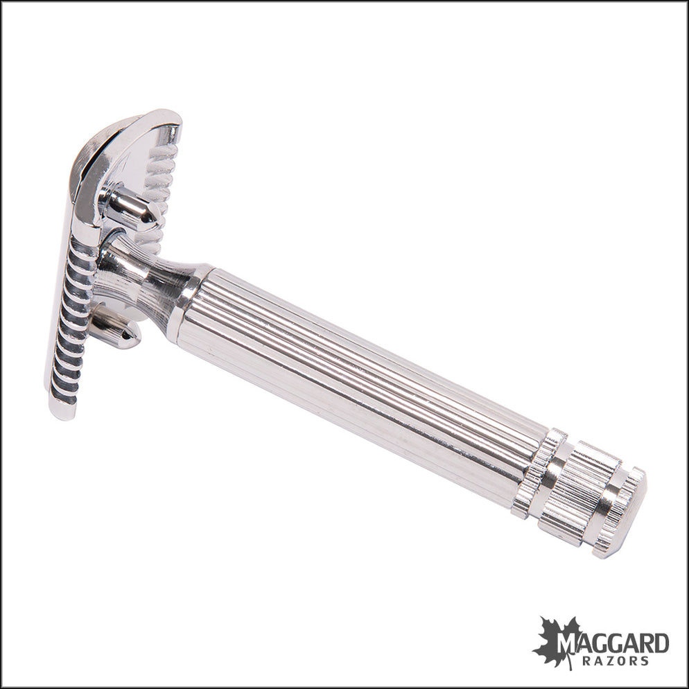 Fatip Classic Grande Open Comb Chrome Finish DE Safety Razor, #42107 ...