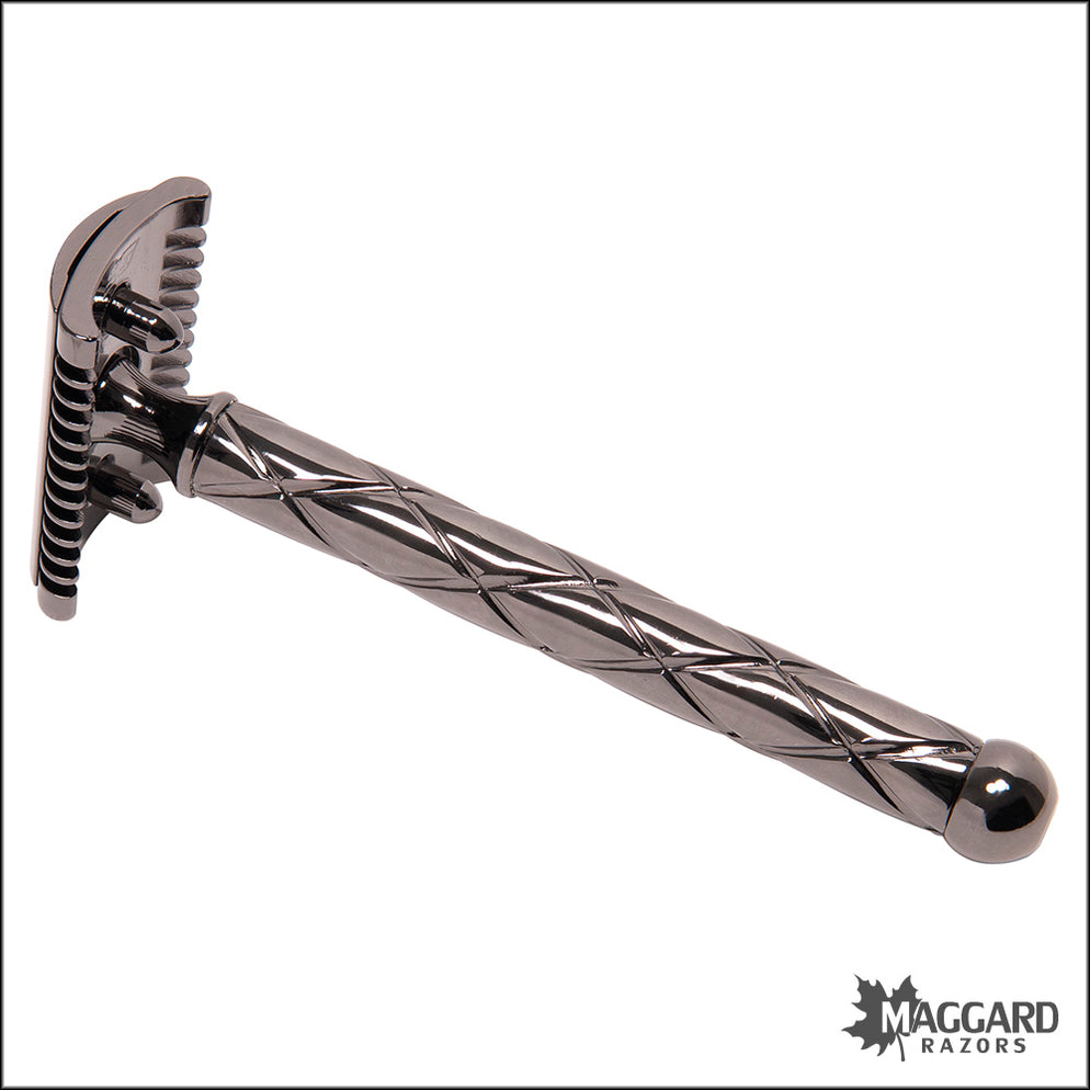 Fatip Retro Open Comb Black Nickel Finish DE Safety Razor, #42117 ...