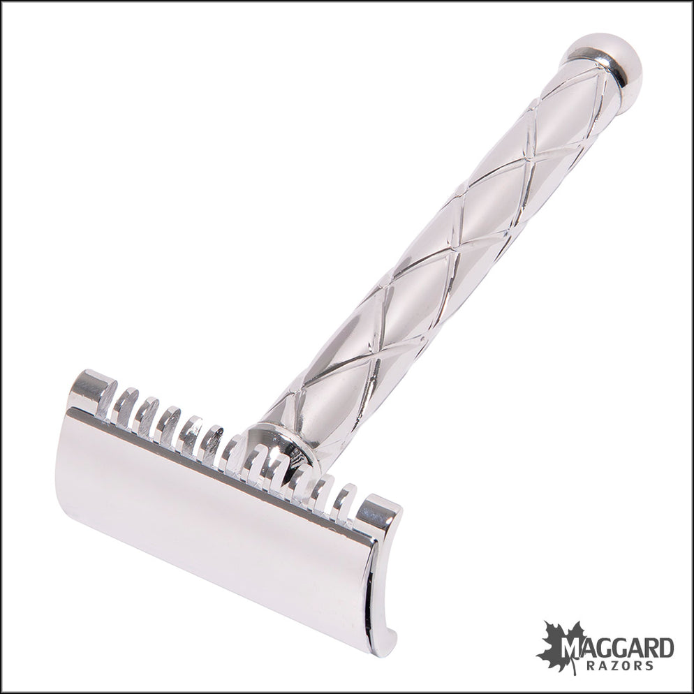 Fatip Retro Razor Fatip Retro Open Comb Chrome Finish DE Safety Razor, #42118 — Maggard ...