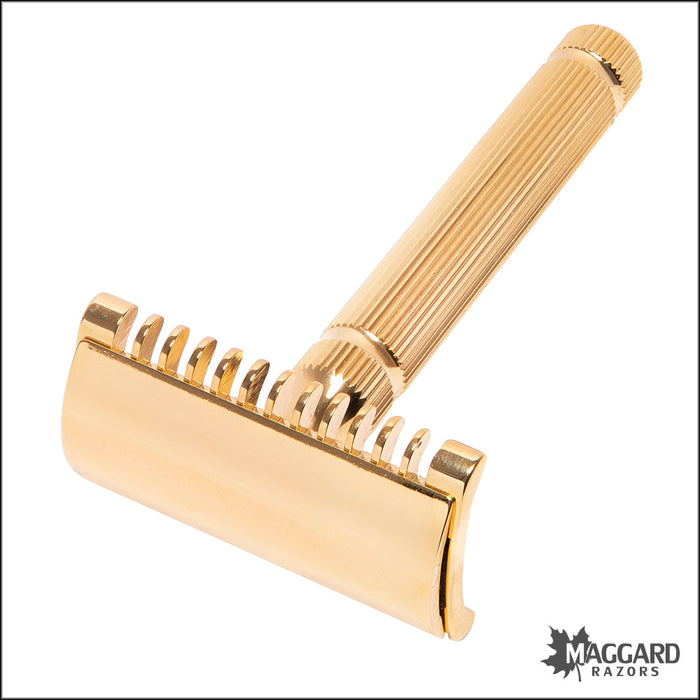 Fatip il Piccolo Originale Gold, Open Comb DE Safety Razor, #42110