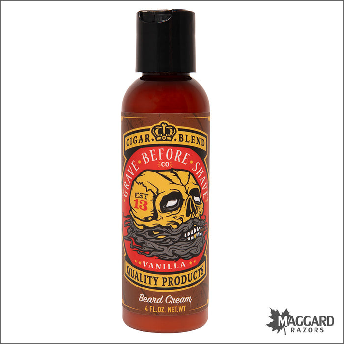 Grave Before Shave Cigar Blend Beard Cream, 4oz