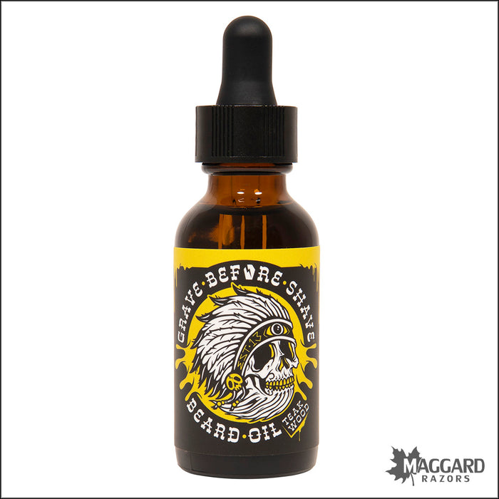 Grave Before Shave Teakwood Beard Oil, 1oz