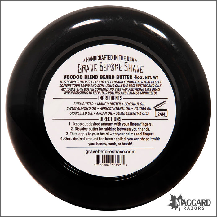 Grave Before Shave The Voodoo Blend Beard Butter, 4oz