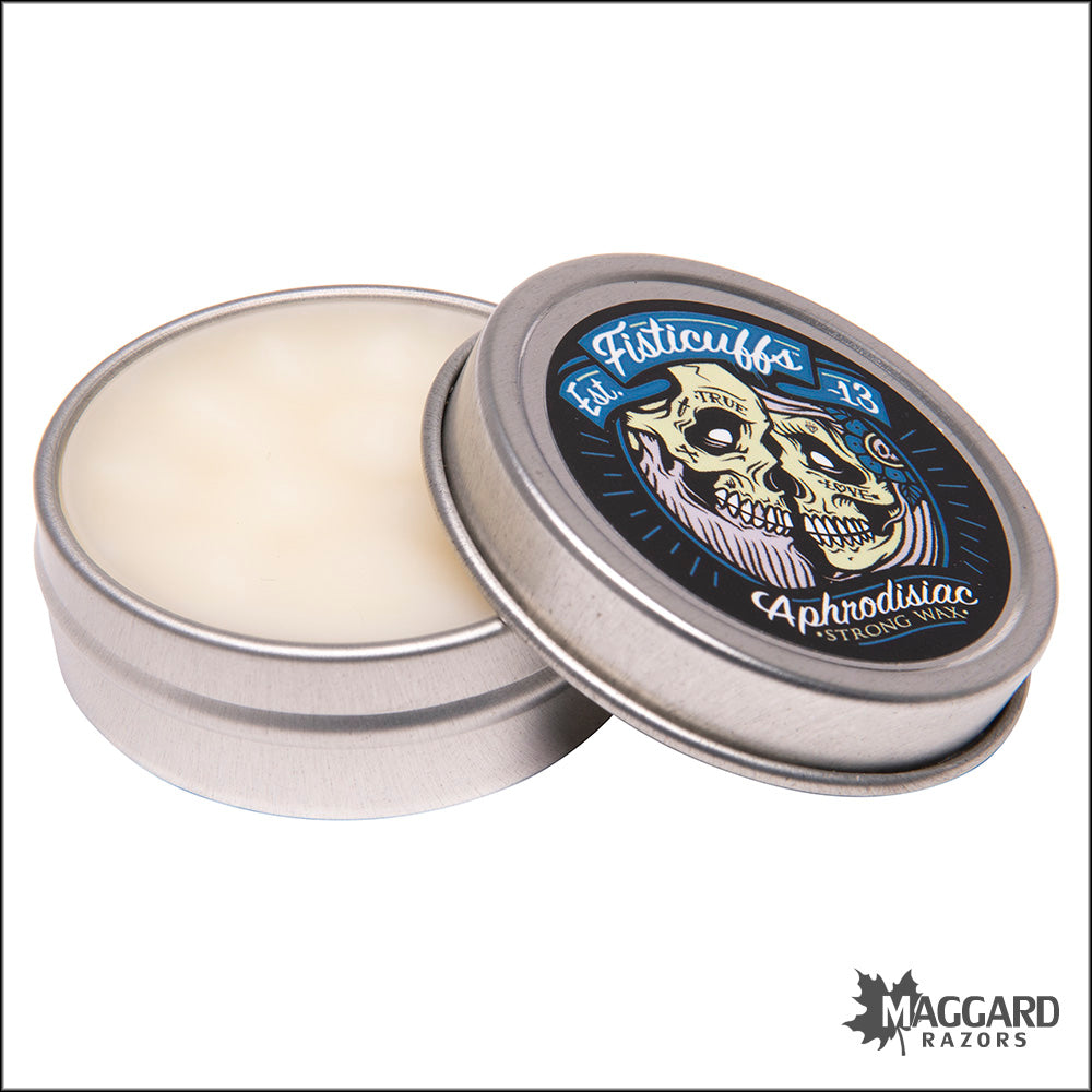 Fisticuffs Aphrodisiac Strong Hold Mustache Wax 1oz Tin