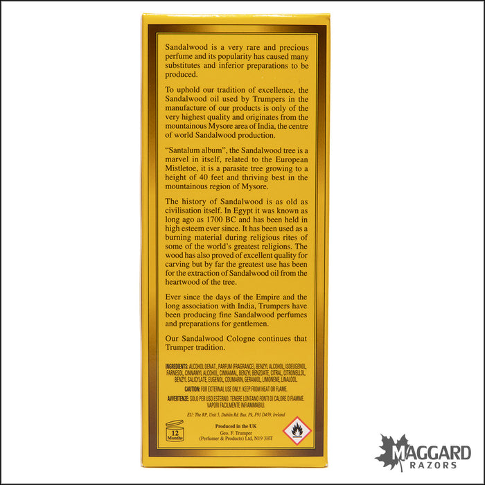 Geo F. Trumper Sandalwood Cologne, 100ml