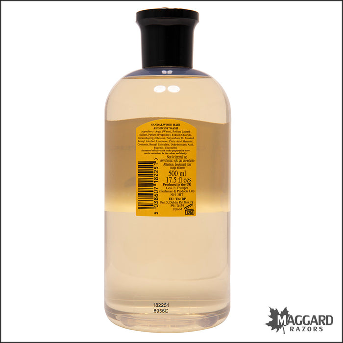 Geo F. Trumper Sandalwood Hair and Body Wash, 500ml