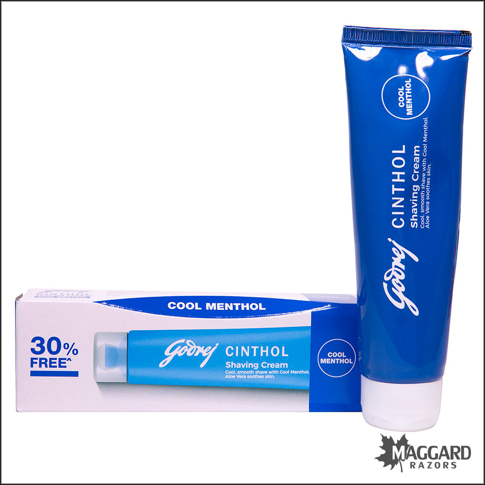Godrej Cool Cinthol Menthol Shaving Cream Tube, 78g — Maggard Razors