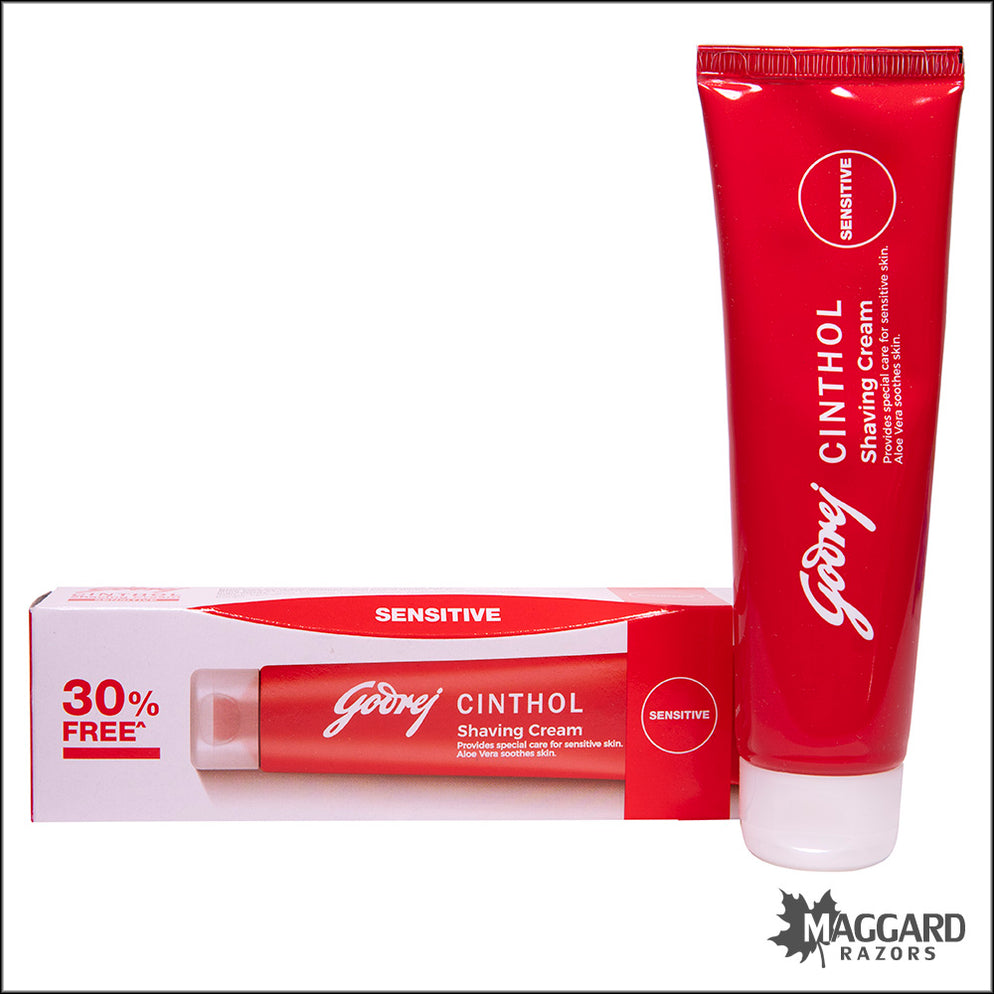Godrej Sensitive Shaving Cream Tube, 78g — Maggard Razors