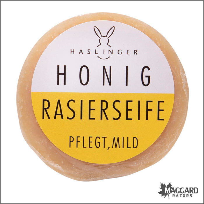 Haslinger Honig (Honey) Shaving Soap, 60g Puck