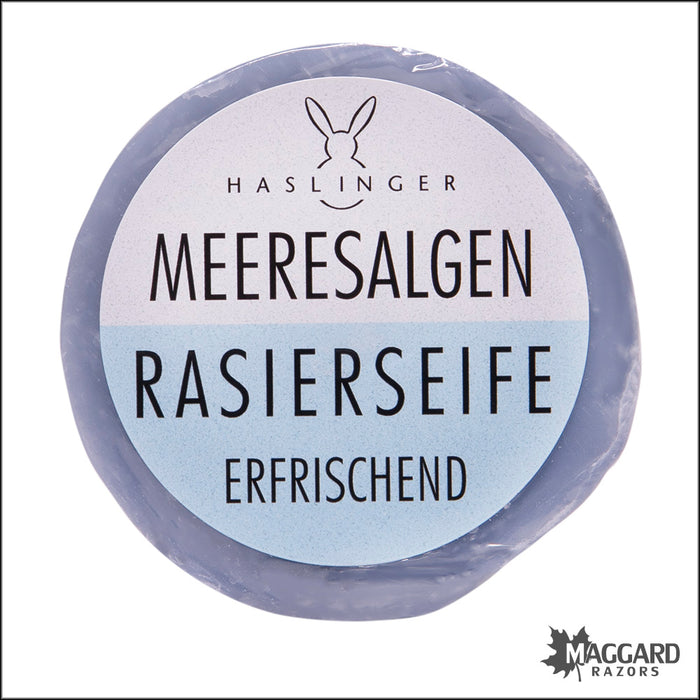 Haslinger Meeresalgen (Seaweed) Shaving Soap, 60g Puck