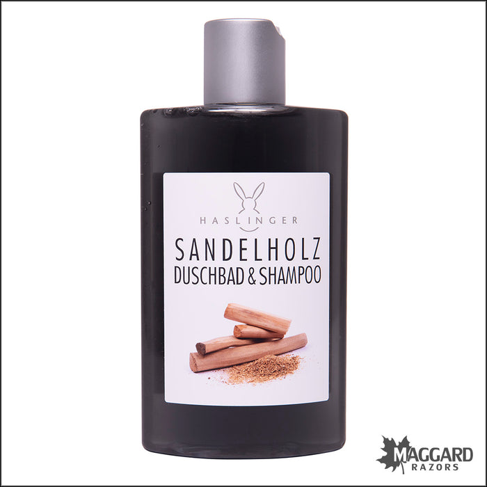 Haslinger Sandelholz (Sandalwood) Bath and Shampoo Soap, 200ml