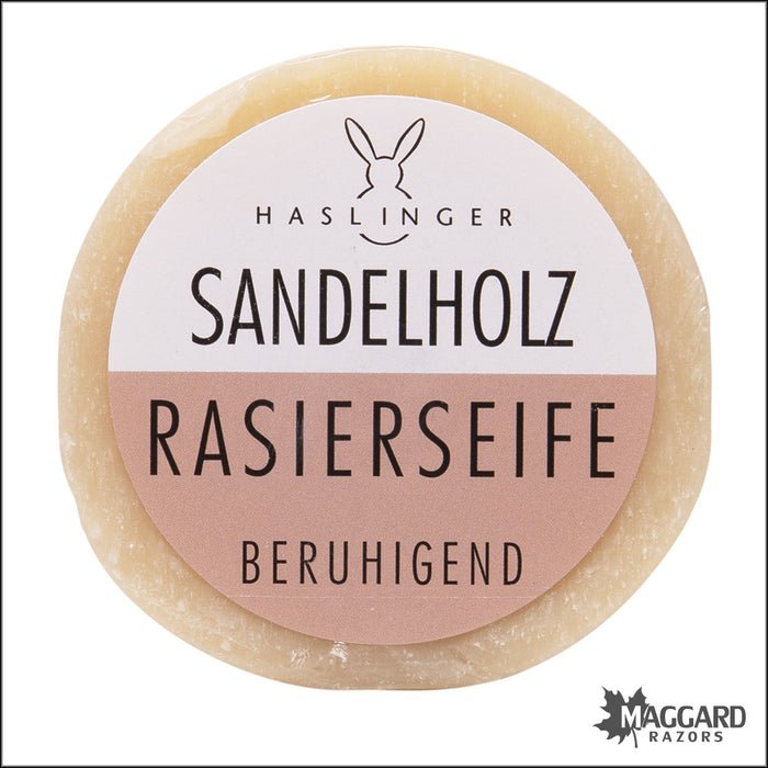 Haslinger Sandelholz Shaving Soap, 60g Puck