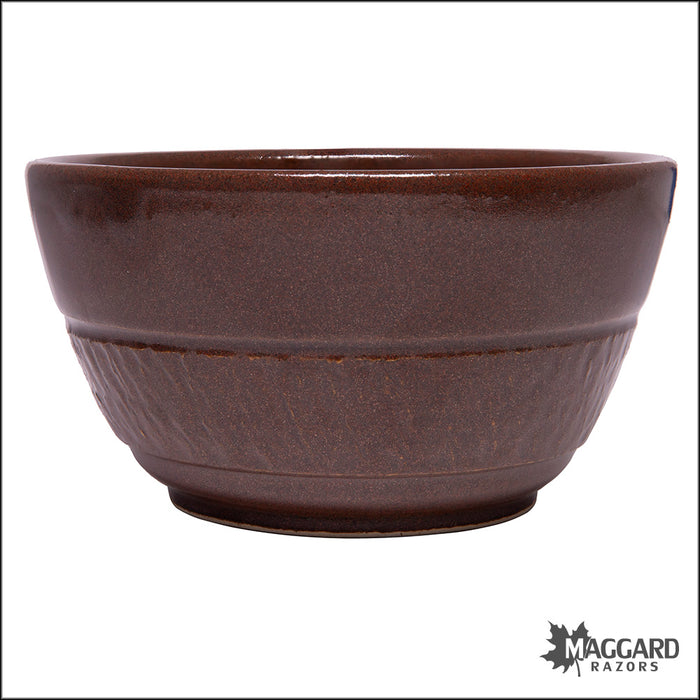 Heather Wright 2023-018 Brown Handmade Ceramic Lather Bowl