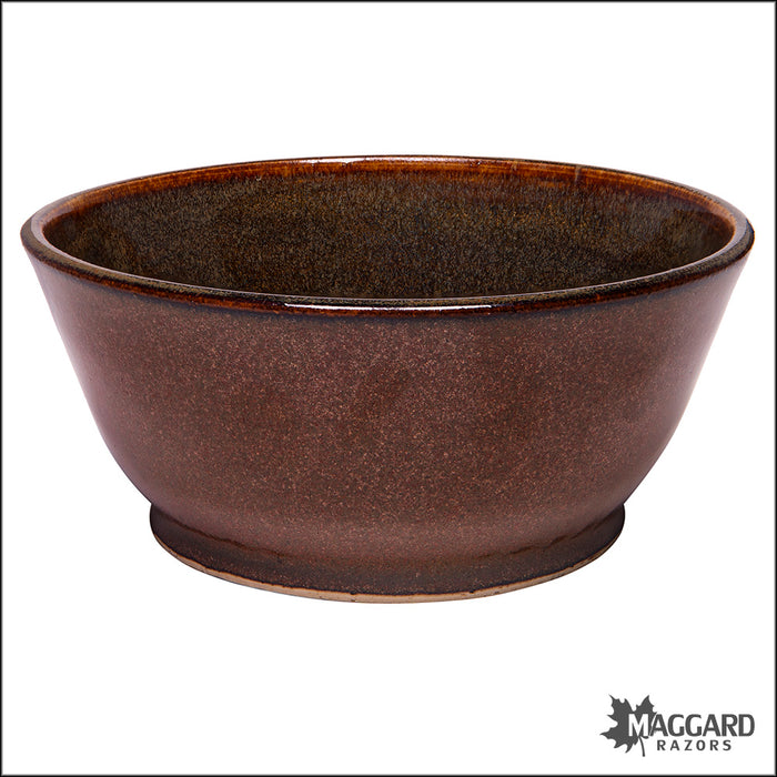 Heather Wright 2024-010 Brown Handmade Ceramic Lather Bowl