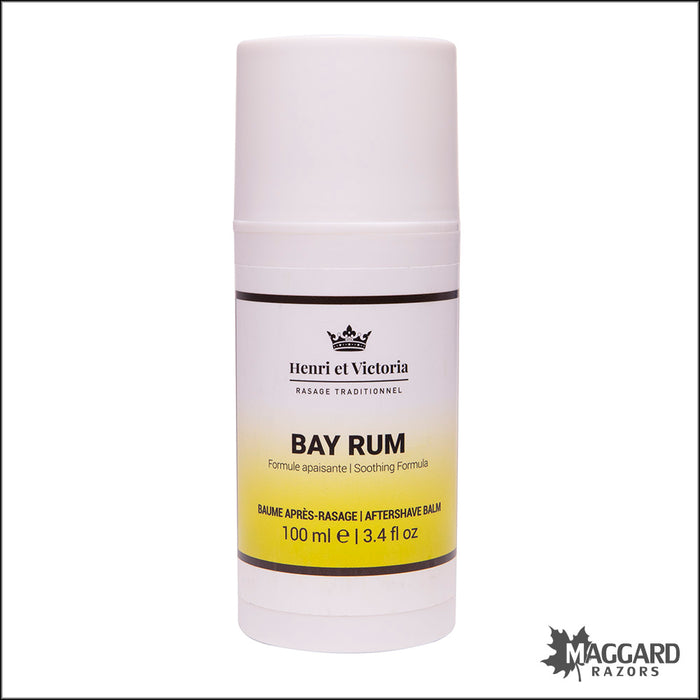 Henri et Victoria Bay Rum Artisan Aftershave Balm, 100ml